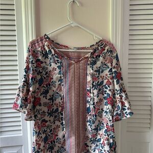 Maurices Multicolor Floral Blouse